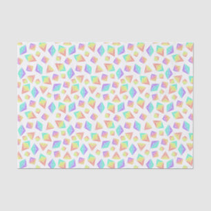 Papel De Seda Patrón de cristales del arcoiris pastel