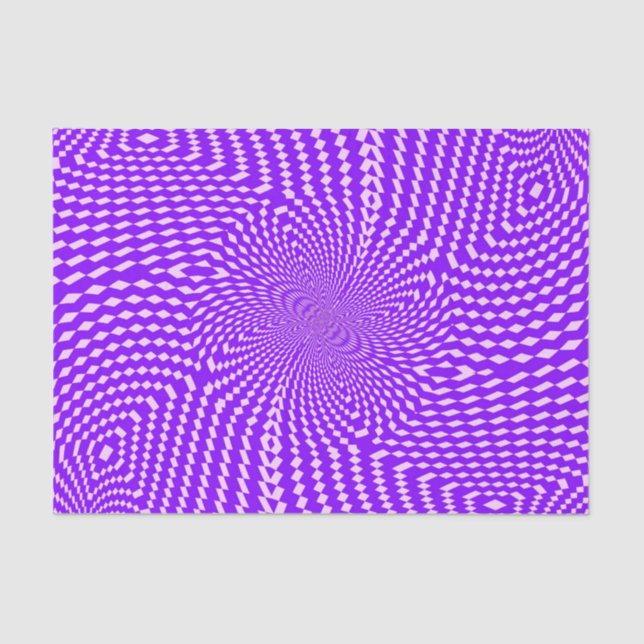 Papel De Seda patrón de cuadrados polares rayas mandala (Anverso)