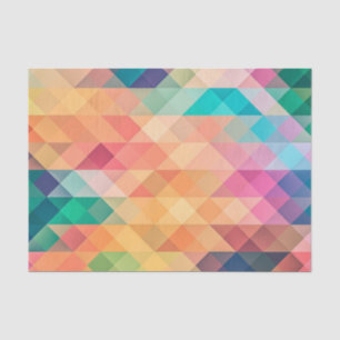 Papel De Seda Patrón de cuadrados y mosaicos