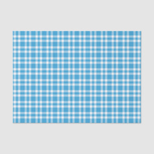 Papel De Seda Patrón de Cuadros Azules y Blancos