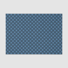 Papel De Seda Patrón de cuadros azules y negros