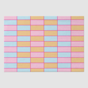 Papel De Seda Patrón de cuadros de verificación de color
