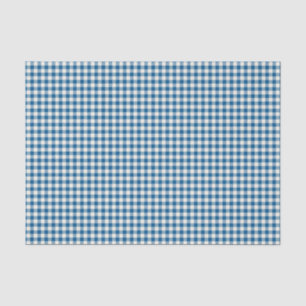 Papel De Seda Patrón de Cuadros Escoceses de Cuadritos Azules Ma