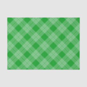 Papel De Seda Patrón de cuadros escoceses verde brillante