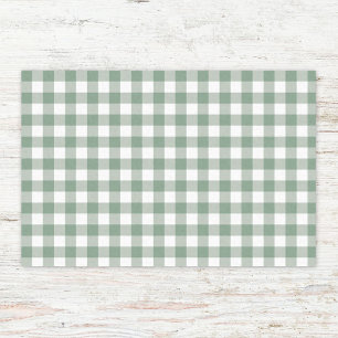 Papel De Seda Patrón de Cuadros Gingham en Colores Pastel