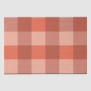 Papel De Seda Patrón de cuadros naranja fuzz de melocotón
