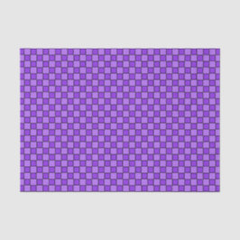 Papel De Seda Patrón de cuadros púrpura y negro