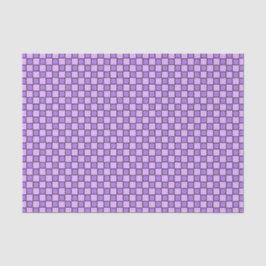 Papel De Seda Patrón de cuadros púrpura y negro