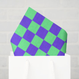 Papel De Seda Patrón de cuadros púrpura y verde