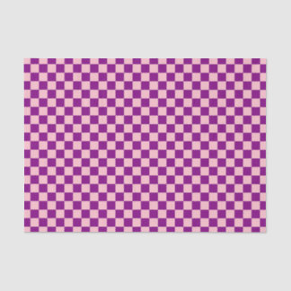 Papel De Seda Patrón de cuadros rosa púrpura