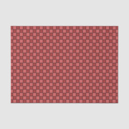 Papel De Seda Patrón de cuadros rosa rojo y negro
