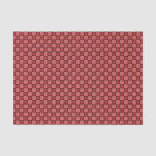 Papel De Seda Patrón de cuadros rosa rojo y negro