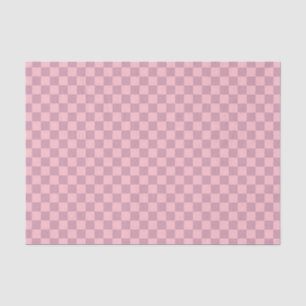 Papel De Seda Patrón de cuadros rosas