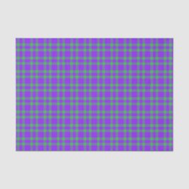 Papel De Seda Patrón de Cuadros Verde Púrpura