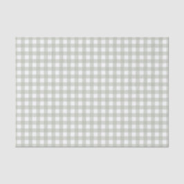 Papel De Seda Patrón de cuadros verde salvia