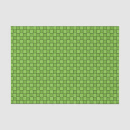 Papel De Seda Patrón de cuadros verdes y negros