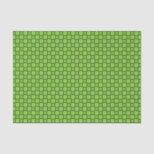 Papel De Seda Patrón de cuadros verdes y negros