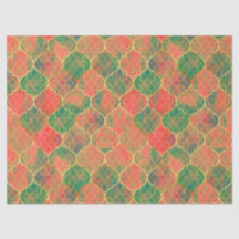 Patrón de cuatrefoil colorido