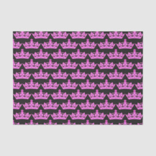 Papel De Seda Patrón de cuernos rosados negro