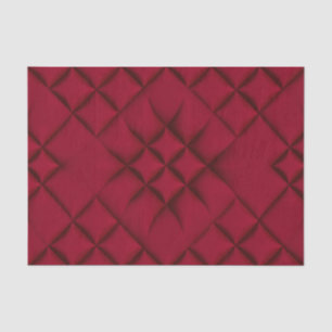 Papel De Seda Patrón de Cuero Acolchado Rojo Intenso