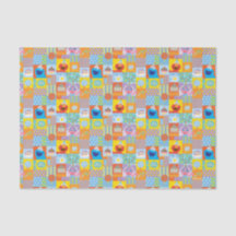 Patrón de cumpleaños de Elmo, Abby y Cookie Monste