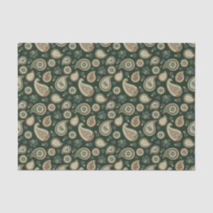 Papel De Seda Patrón de Cypress Paisley