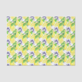 Papel De Seda Patrón de Damasco de Lemons
