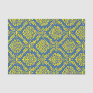 Papel De Seda Patrón de Damasco del Imperio Francés #12