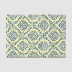 Papel De Seda Patrón de Damasco del Imperio Francés #6