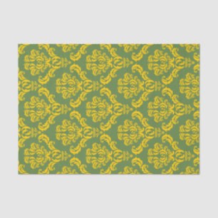 Papel De Seda Patrón de Damasco del Imperio Francés #8