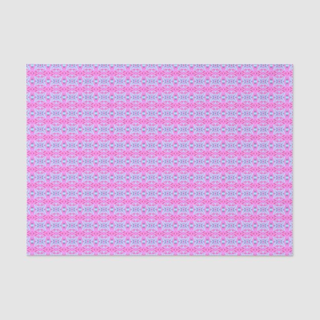 Papel De Seda Patrón de decoración geométrica azul turquesa de c (Anverso)