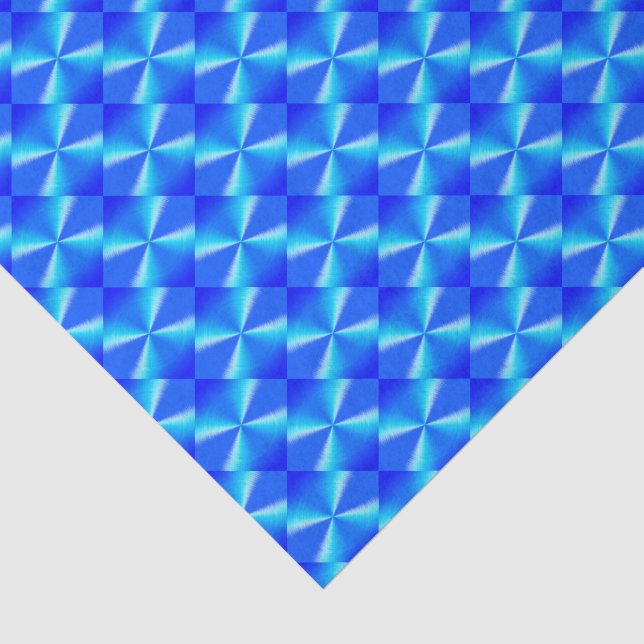 Papel De Seda Patrón de diamante azul real (Detalle)