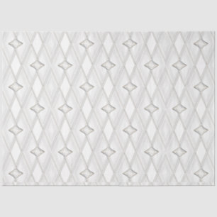 Papel De Seda Patrón de diamante blanco Resumen Geométrico elega