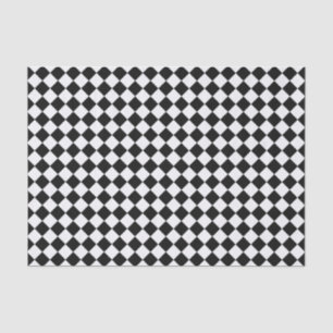 Papel De Seda Patrón de diamante blanco y negro de Shirley Taylo
