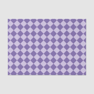 Papel De Seda Patrón de diamante de cuadros púrpura