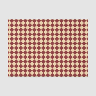 Papel De Seda Patrón de diamante de cuadros rojos y amarillos