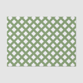 Papel De Seda Patrón de diamante de cuadros verde blanco