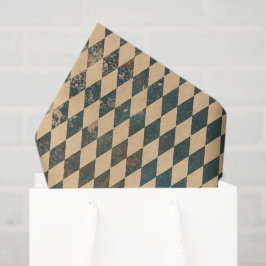 Papel De Seda Patrón de diamante de Harlequin grande