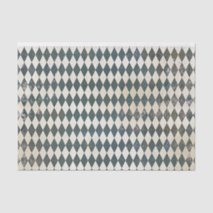 Papel De Seda Patrón de diamantes de Harlequin Verde