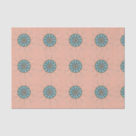 Papel De Seda Patrón de dibujo de flores azules