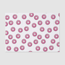 Papel De Seda Patrón de donut rosado