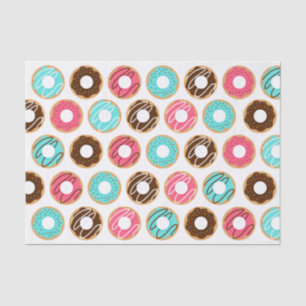 Papel De Seda Patrón de donuts variados