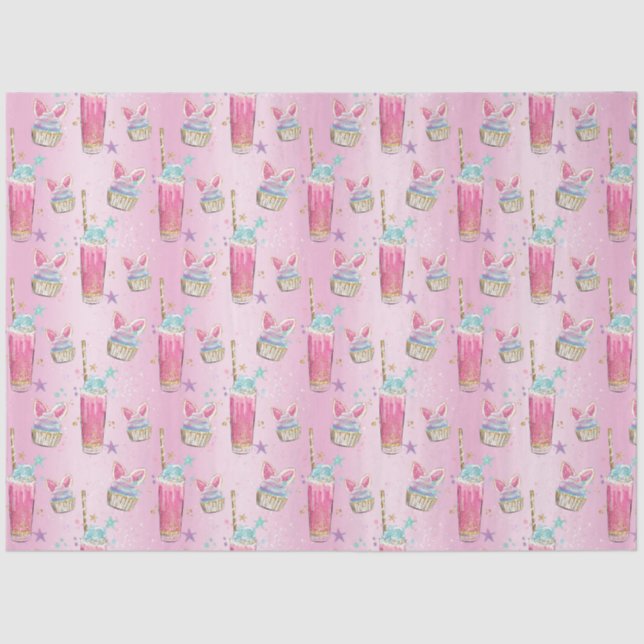 Papel De Seda Patrón de dulce y azúcar (Anverso)