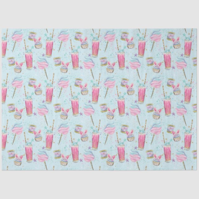 Papel De Seda Patrón de dulce y azúcar (Anverso)