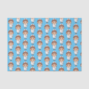 Papel De Seda Patrón de enfermera de dibujos animados lindo