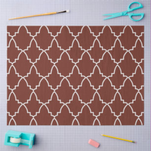 Papel De Seda Patrón de Entramado Marroquí de Borgoña