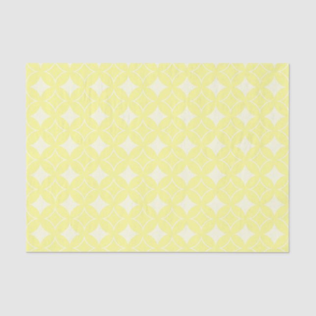 Papel De Seda Patrón de envío amarillo limón (Anverso)