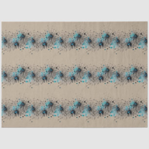 Papel De Seda Patrón de épocas de araña gótica azul