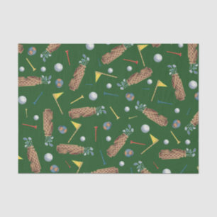 Papel De Seda Patrón de equipamiento deportivo verde