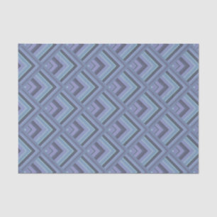 Papel De Seda Patrón de escala de franjas de color azul-gris